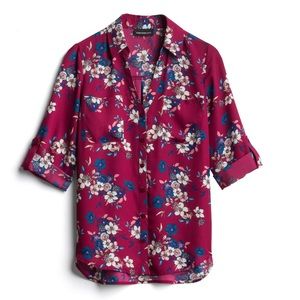 💙Fortune + Ivy Floral Blouse